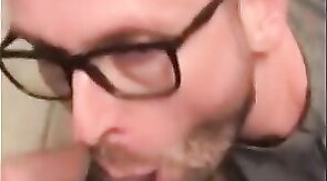 Black Guy Fucks White Guy's Mouth with Big Cock