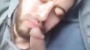 Driving Blow Job - Big Cock Surprise on the Road!