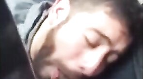 Driving Blow Job - Big Cock Surprise on the Road!