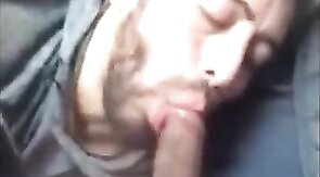 Driving Blow Job - Big Cock Surprise on the Road!