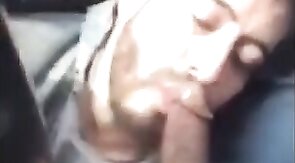 Driving Blow Job - Big Cock Surprise on the Road!