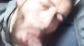 Driving Blow Job - Big Cock Surprise on the Road!