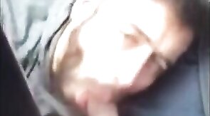 Driving Blow Job - Big Cock Surprise on the Road!