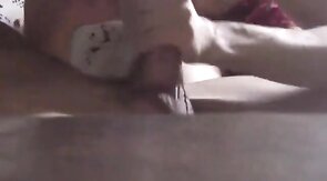 Sucking a Big Curved Cock and Swallowing the Load