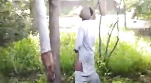 Indian Guy Strokes His Big Cock Outdoors