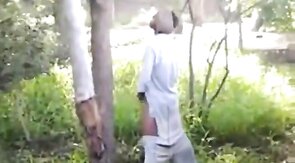 Indian Guy Strokes His Big Cock Outdoors