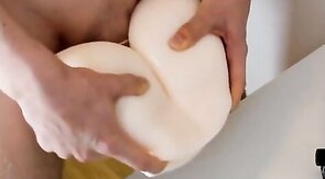 Twink Plays With His Sex Toy and Cums Hard