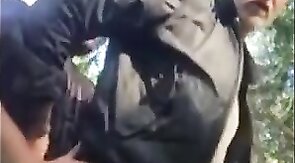 Bareback Adventure with a Stranger Bear Outdoors