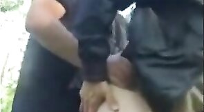 Bareback Adventure with a Stranger Bear Outdoors