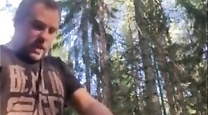 Bareback Adventure with a Stranger Bear Outdoors