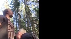 Bareback Adventure with a Stranger Bear Outdoors