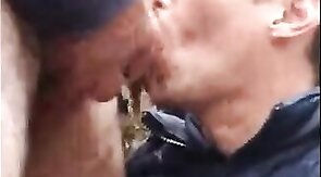 Daddy's Outdoor Adventure with a Twink