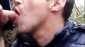 Daddy's Outdoor Adventure with a Twink