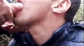 Daddy's Outdoor Adventure with a Twink