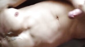 Twink Blowjob and Facial with Big Cock