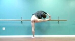 Muscular Hunks Practice Ballet in the Nude