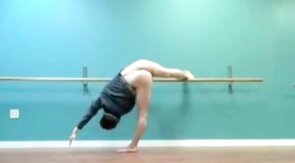 Muscular Hunks Practice Ballet in the Nude
