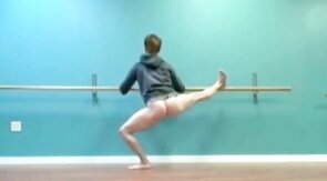 Muscular Hunks Practice Ballet in the Nude