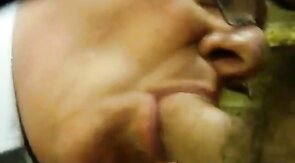 Daddy Blows it in the Stockroom - Amateur Old-Young Action