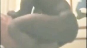 Black Amateur Gives a Blowjob to a Frenchman