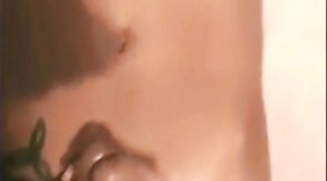 Playing with his big cock and cumming hard all over