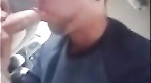 Sucking and Swallowing in a Car