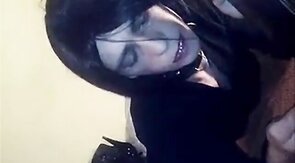 Crossdresser Emo Masturbation