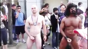 Public Masturbators: Outdoor Hunk Action