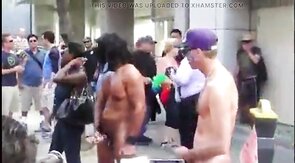 Public Masturbators: Outdoor Hunk Action