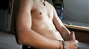 Big-cocked amateur twinks stroking and shooting loads.