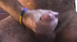 Peludo se pajea solo en casa