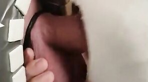 Glory Hole Amateur Takes on a Big Cock