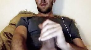 French Stud Shoots a Big Load - Amateur Webcam Solo