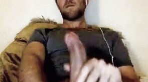 French Stud Shoots a Big Load - Amateur Webcam Solo