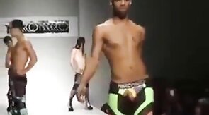 Black Crossdresser in Fierce Runway Show
