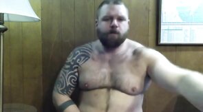 Hairy Bear Loves Stinky Armpits for Masturbation Fun