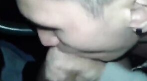 Big Cock Blowjob in a Car