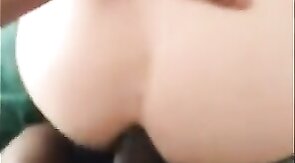 Amateur Bareback: Interracial Big Black Cock Pounds White Boy