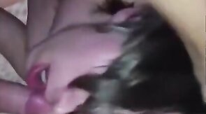 Twink in Pink Chastity Cage Sucks Amateur Dick