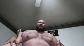 Fat Daddy Bear Takes it Like a Pro