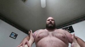 Fat Daddy Bear Takes it Like a Pro
