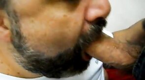 Mature Gay Bear Gives Blowjob