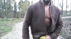 Portuguese Bear Strips and Shows His Big Cock