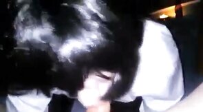 Old Man Receives Blowjob from Crossdresser