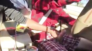 Twink Handjob in the Car