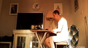 wanking in the sun in front of my computer