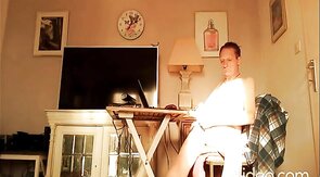 wanking in the sun in front of my computer