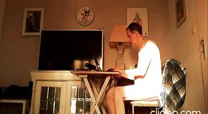 wanking in the sun in front of my computer