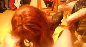 Kinky Crossdresser Bareback Session with Vanessa and Lady Eva