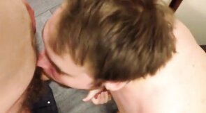 Covering My Buddy's Face with Cum